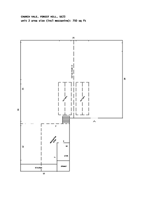 SE23 Forest Hill - 750 sq ft first floor live work style warehouse conversion